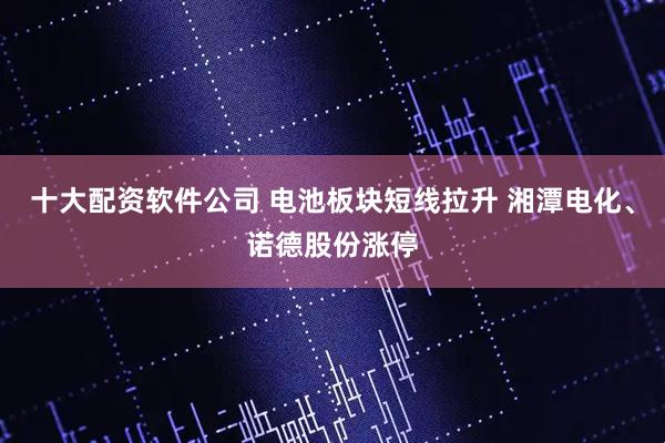十大配资软件公司 电池板块短线拉升 湘潭电化、诺德股份涨停